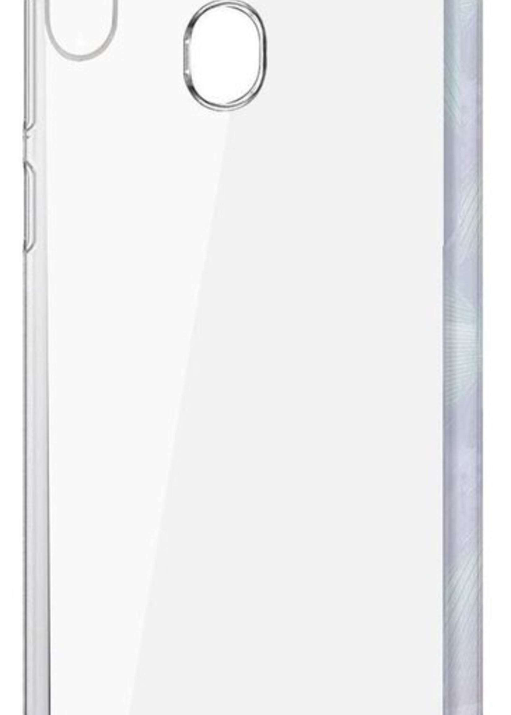 BTH Hoesje Geschikt voor Samsung A10s Hoesje Siliconen Shock Proof Case Hoes - Hoes Geschikt voor Samsung Galaxy A10s Hoes Cover Case Shockproof - Transparant - 2 PACK