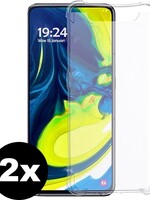 BTH BTH Samsung Galaxy A90 Hoesje Shock Hoes Siliconen Case Cover - 2 PACK