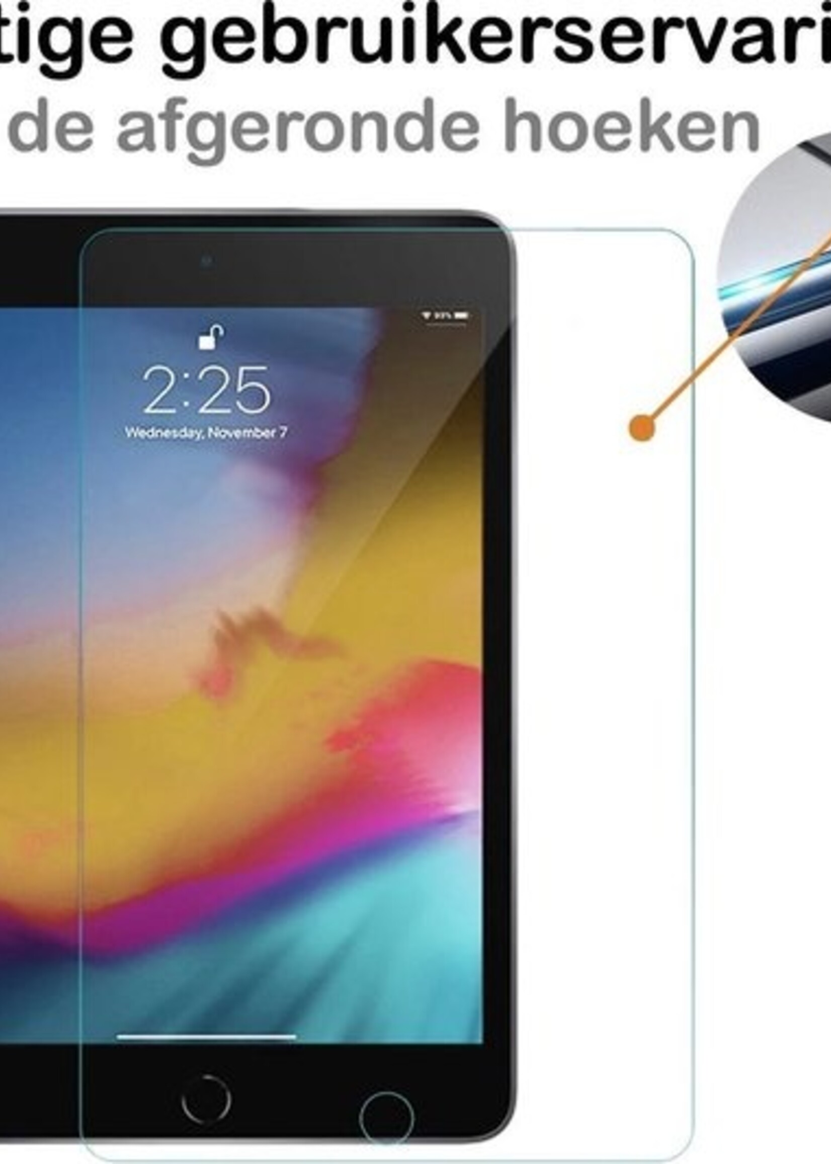 BTH Screenprotector Geschikt voor iPad Mini 5 Screenprotector Tempered Glass Screen Protector Gehard Glas - Screenprotector Geschikt voor iPad Mini 5 Screenprotector Glas - 3 PACK