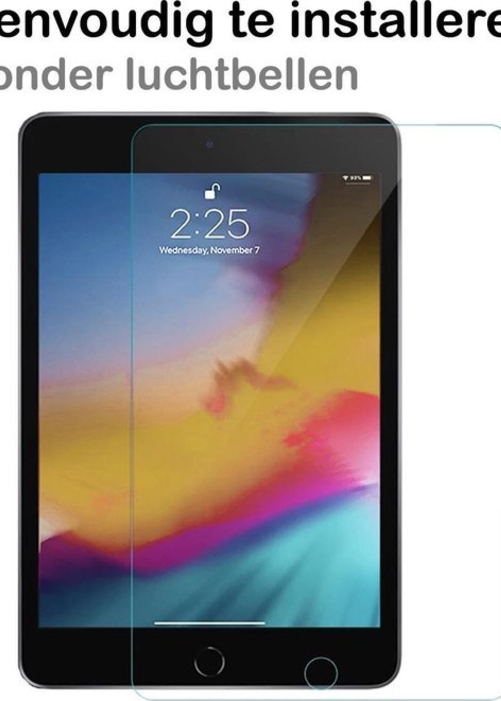 BTH Screenprotector Geschikt voor iPad Mini 5 Screenprotector Tempered Glass Screen Protector Gehard Glas - Screenprotector Geschikt voor iPad Mini 5 Screenprotector Glas - 3 PACK