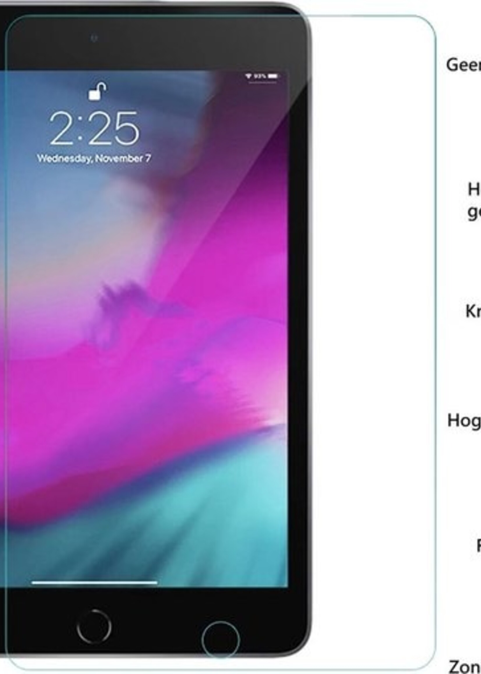 BTH Screenprotector Geschikt voor Apple iPad Pro 2015/2017 (12,9 inch) Screenprotector Tempered Glass Screen Protector Gehard Glas - Screenprotector Geschikt voor Apple iPad Pro 12,9 inch (2015/2017) Screenprotector Glas - 2 PACK