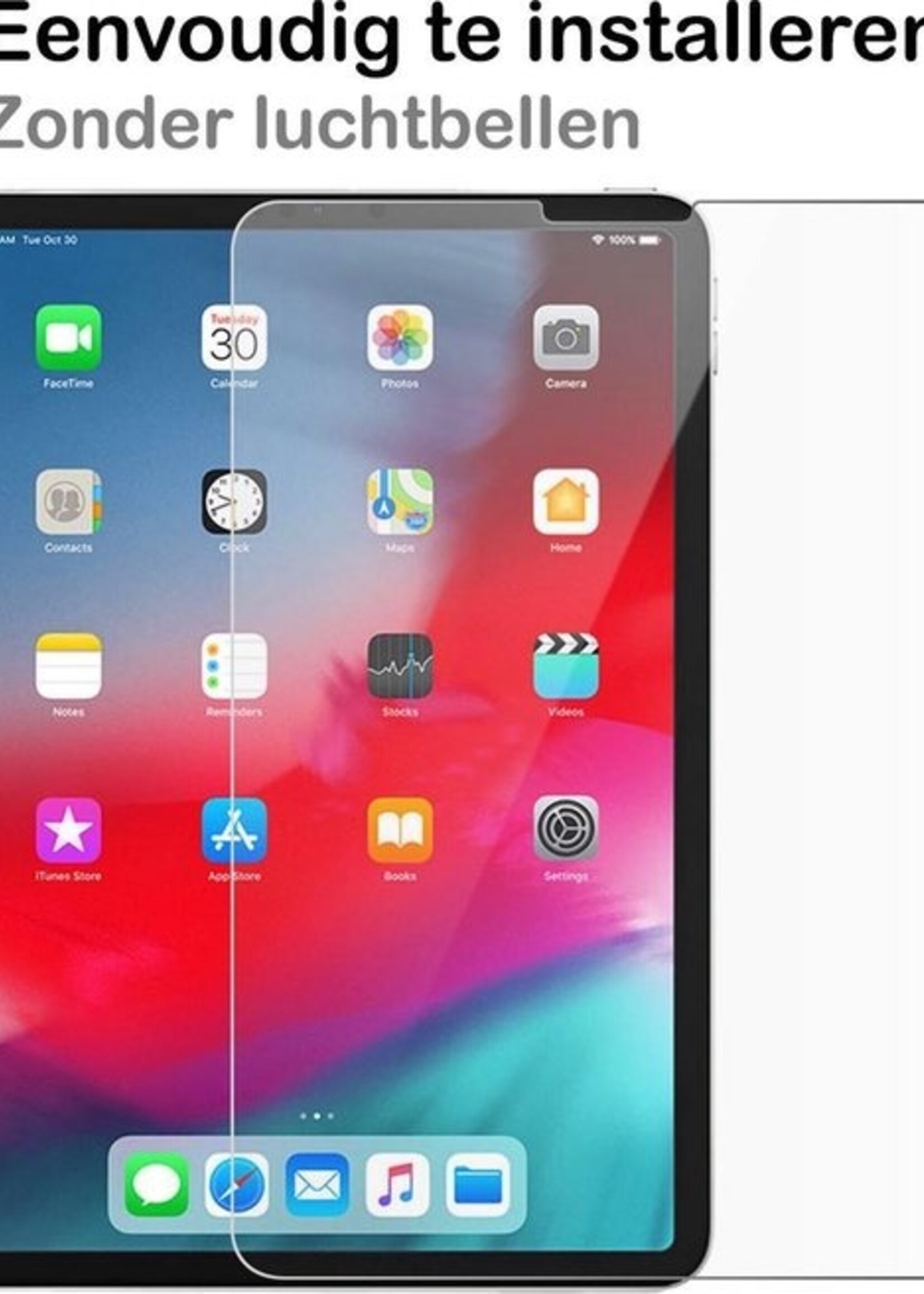 BTH Screenprotector Geschikt voor iPad Pro 2018 (12,9 inch) Screenprotector Tempered Glass Screen Protector Gehard Glas - Screenprotector Geschikt voor iPad Pro 12,9 inch (2018) Screenprotector Glas