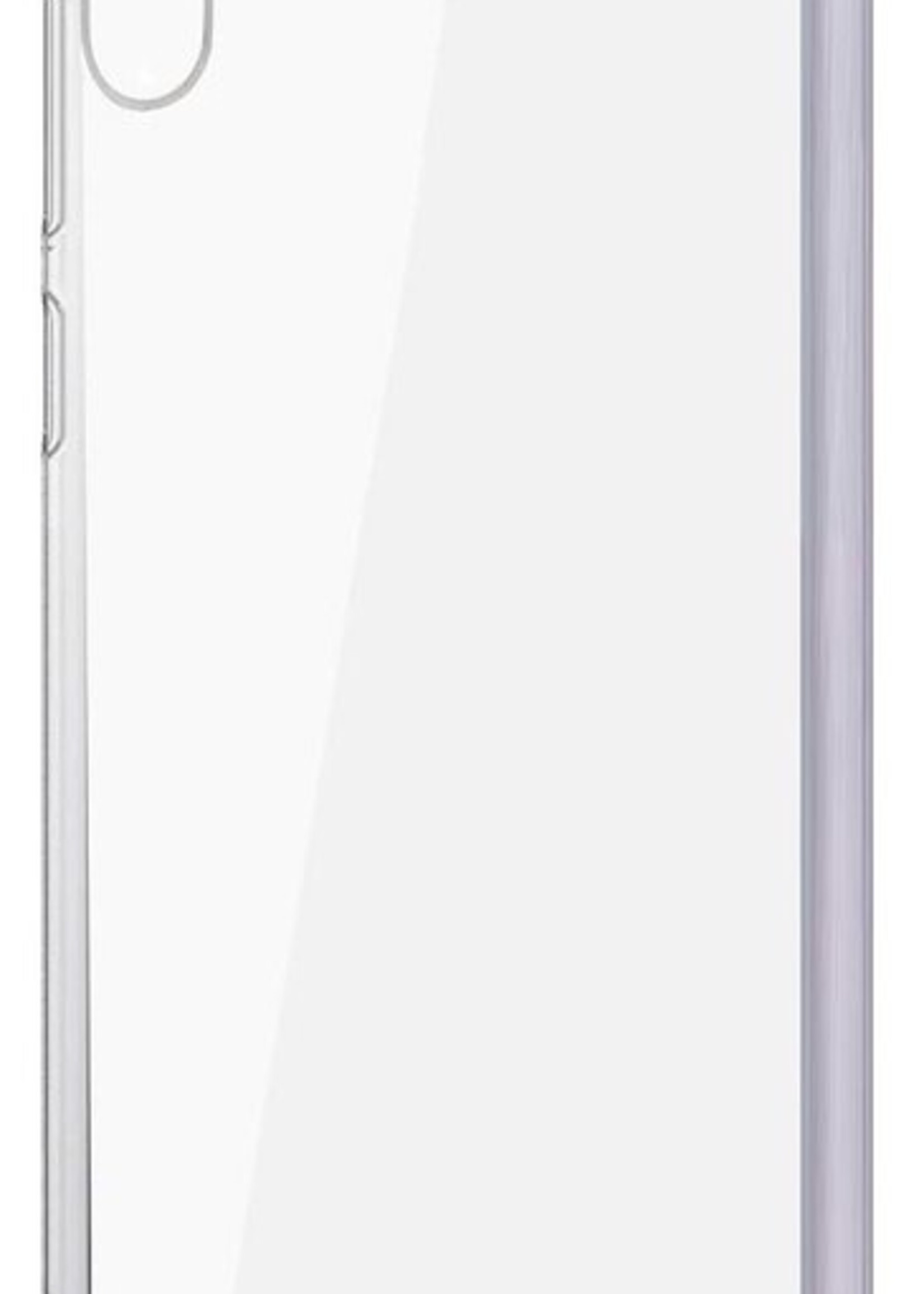 BTH Hoesje Geschikt voor Samsung A70 Hoesje Siliconen Shock Proof Case Hoes - Hoes Geschikt voor Samsung Galaxy A70 Hoes Cover Case Shockproof - Transparant - 2 PACK
