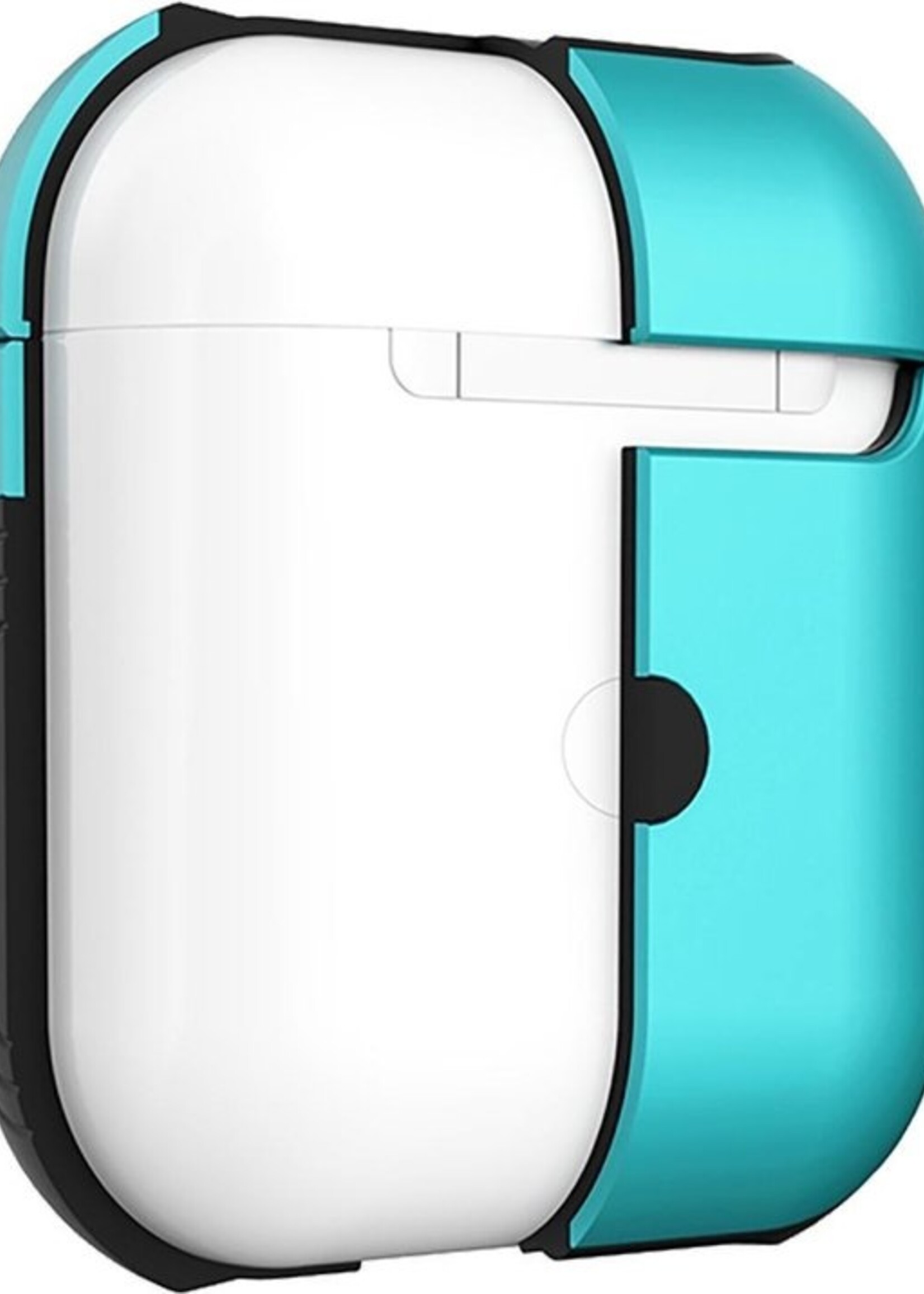 BTH Case Geschikt voor AirPods 1 Hoesje Hoes Hard Cover - Hoesje Geschikt voor Apple Airpods 1 Case - Groen