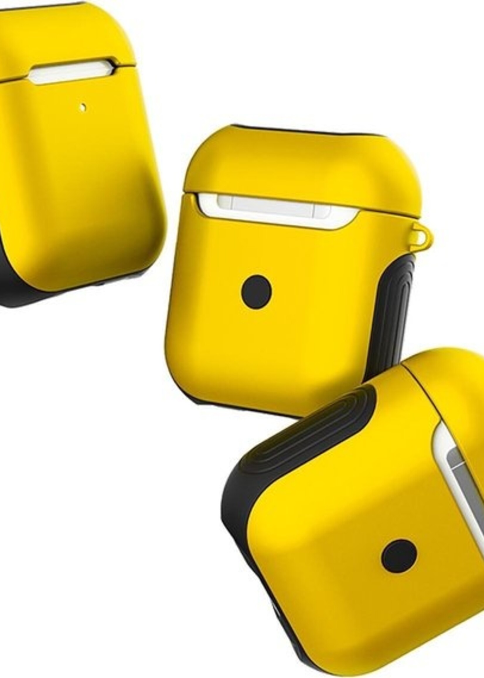 BTH Case Geschikt voor AirPods 1 Hoesje Hoes Hard Cover - Hoesje Geschikt voor Apple Airpods 1 Case - Geel