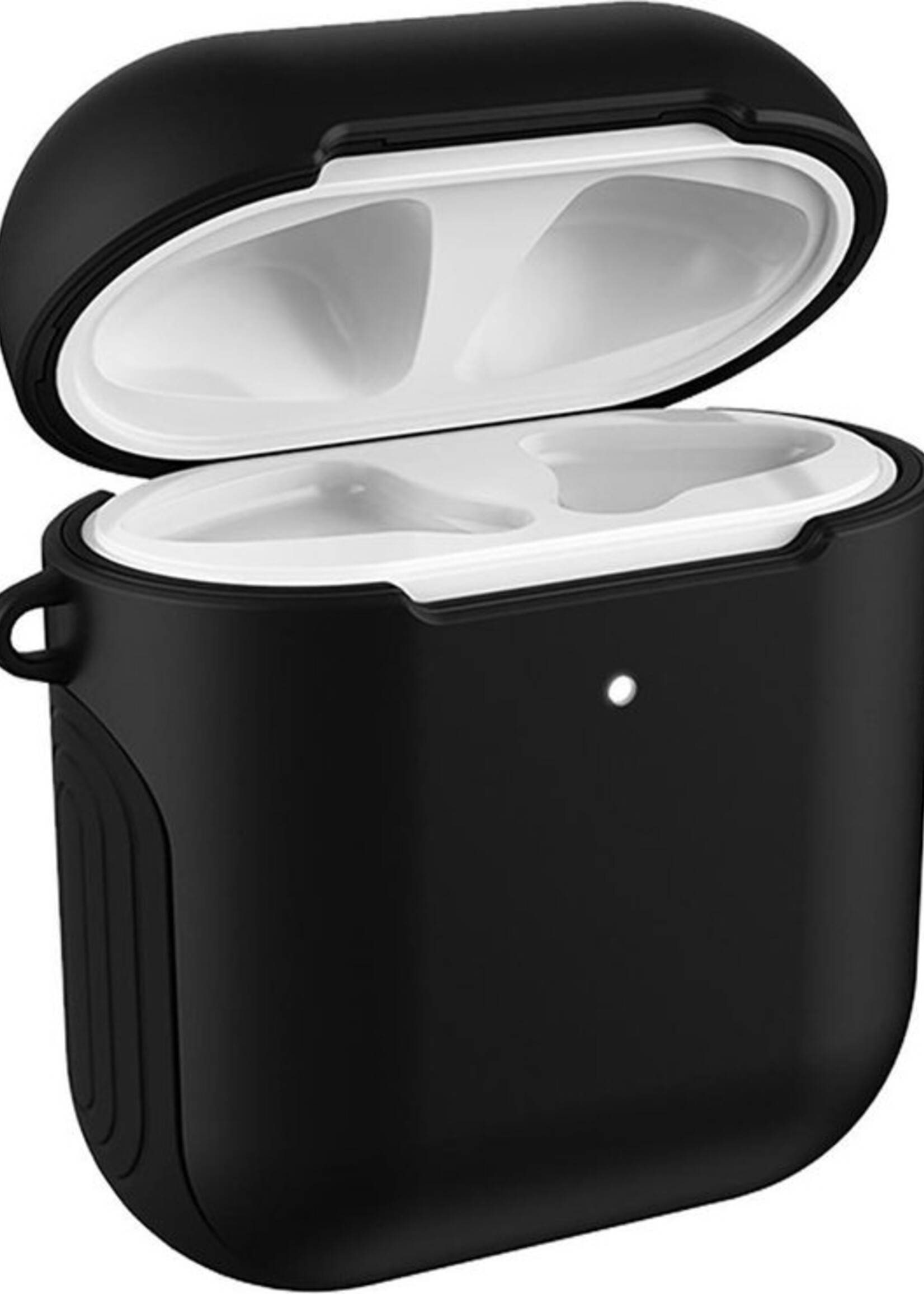 BTH Case Geschikt voor AirPods 2 Hoesje Hoes Hard Cover - Hoesje Geschikt voor Apple Airpods 2 Case - Zwart