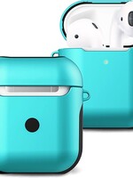BTH BTH Hoesje Voor Apple AirPods 2 Case Hoes Hard Cover - Mint Groen