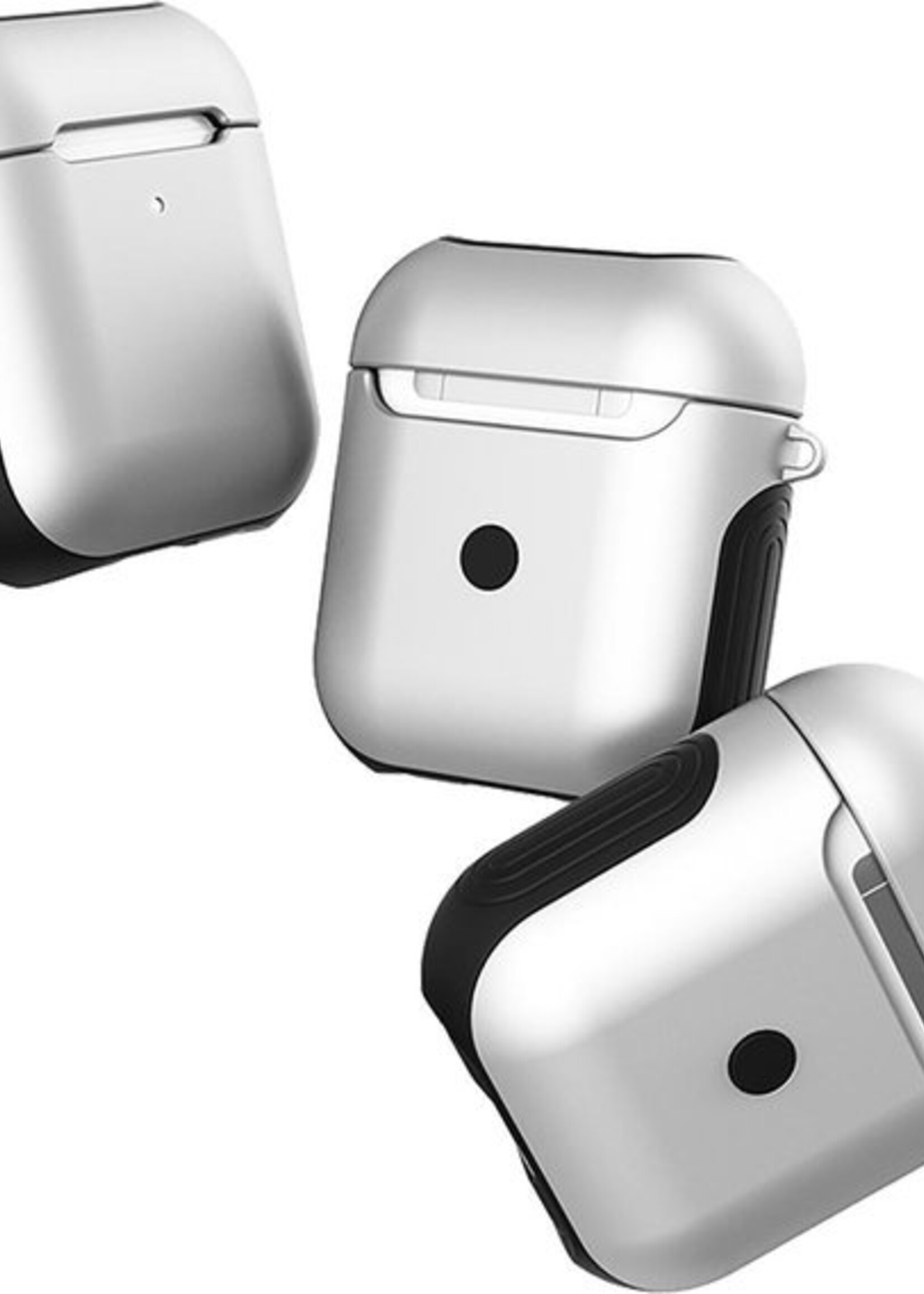 BTH Case Geschikt voor AirPods 1 Hoesje Hoes Hard Cover - Hoesje Geschikt voor Apple Airpods 1 Case - Wit - 2 PACK