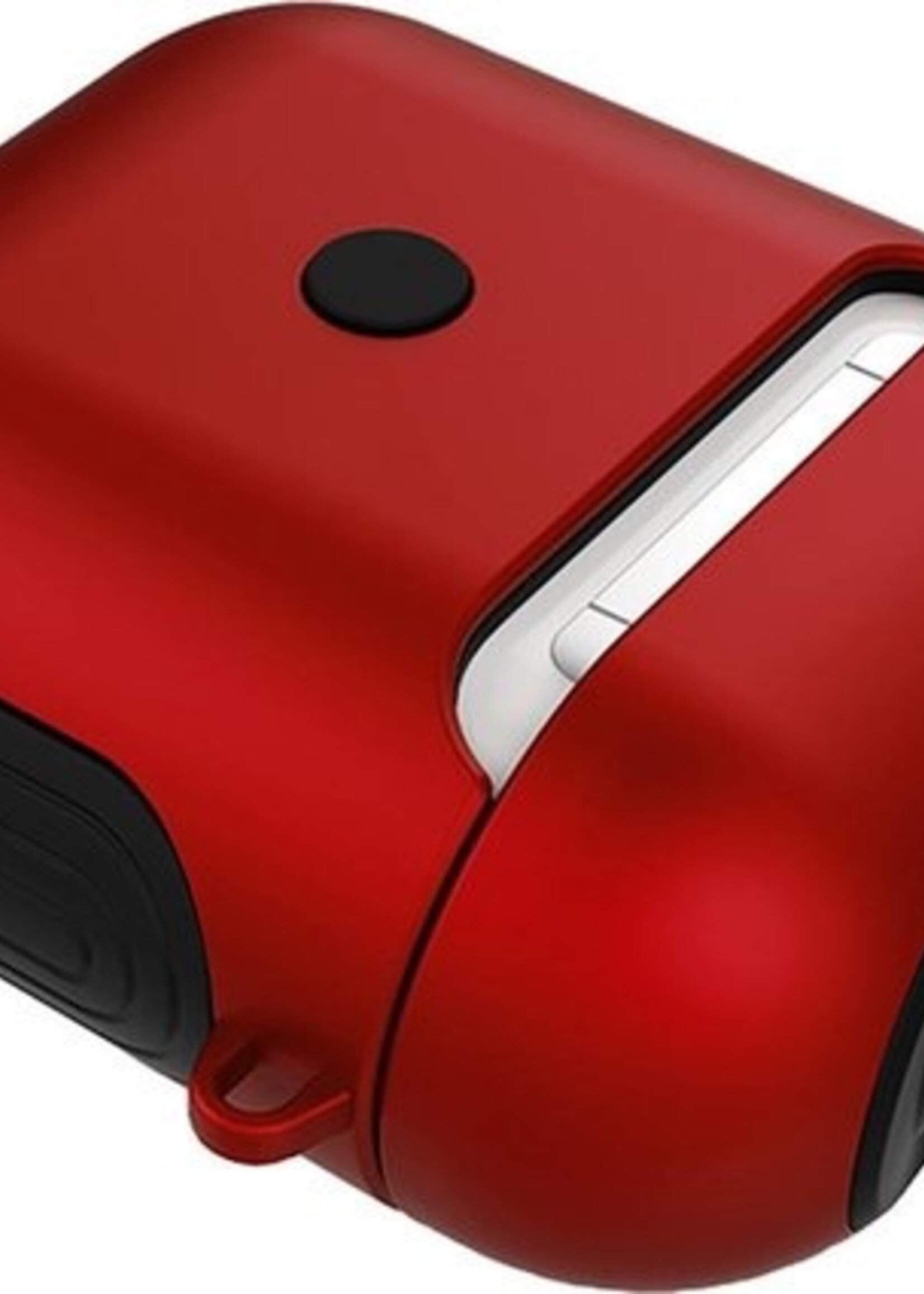 BTH Case Geschikt voor AirPods 1 Hoesje Hoes Hard Cover - Hoesje Geschikt voor Apple Airpods 1 Case - Rood - 2 PACK
