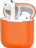 BTH BTH Hoes voor Apple AirPods 1 Case Siliconen Hoesje Ultra Dun - Donker Oranje