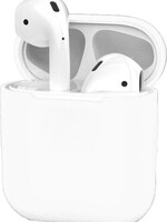 BTH BTH Hoes voor Apple AirPods 1 Case Siliconen Hoesje Ultra Dun Cover - Wit