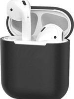 BTH BTH Hoes voor Apple AirPods 1 Case Siliconen Hoesje Ultra Dun - Zwart