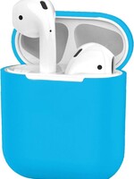 BTH BTH Hoes voor Apple AirPods 1 Case Siliconen Hoesje Ultra Dun - Lichtblauw