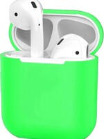 BTH BTH Siliconen Hoes voor Apple AirPods 2 Case Cover Ultra Dun Hoes - Groen