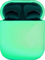 BTH BTH Siliconen Hoes voor Apple AirPods 2 Case Ultra Dun Hoes - Glow in the dark