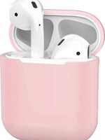 BTH BTH Hoes voor Apple AirPods Hoesje Case Siliconen Ultra Dun - Licht Roze