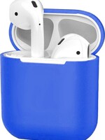 BTH BTH Hoes voor Apple AirPods Hoesje Case Siliconen Cover Ultra Dun - Blauw