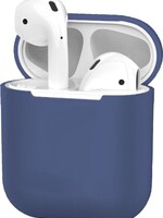 BTH BTH Hoes voor Apple AirPods Hoesje Case Siliconen Ultra Dun - Blauw Grijs