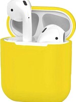 BTH BTH Hoes voor Apple AirPods Hoesje Case Siliconen Cover Ultra Dun - Geel