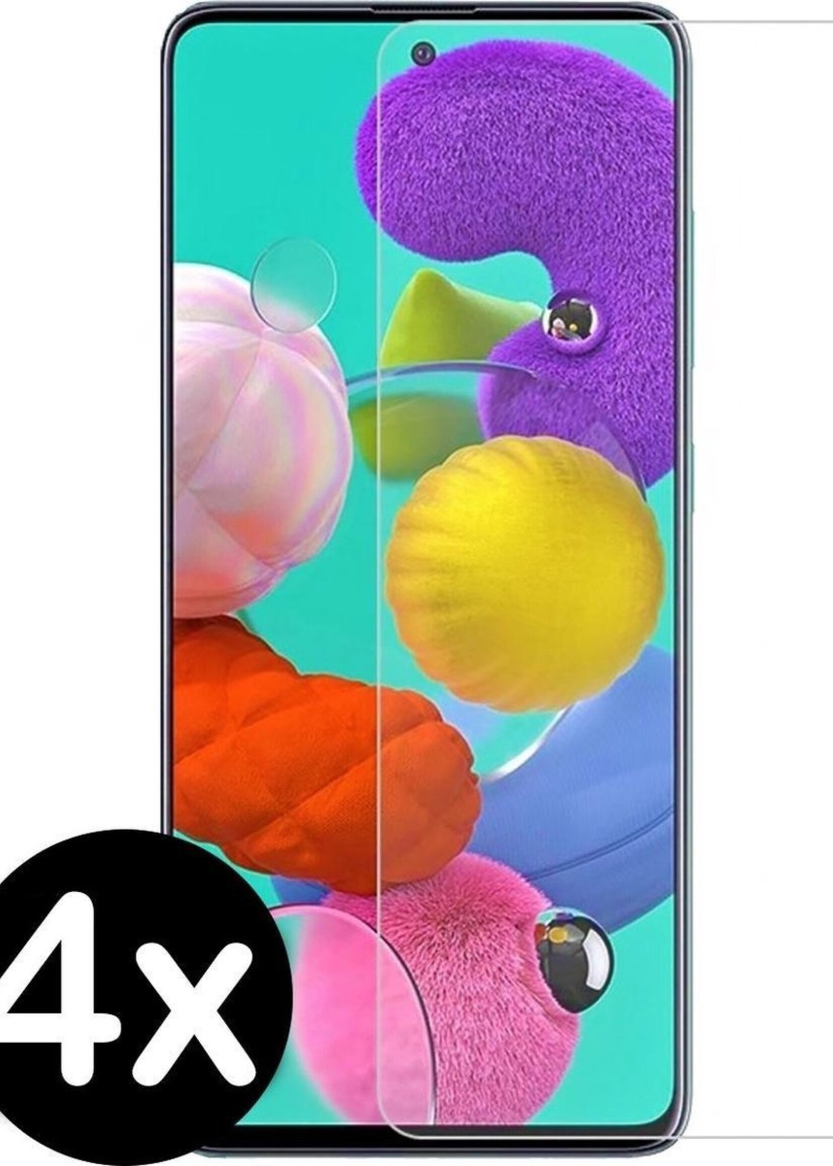 BTH Screenprotector Geschikt voor Samsung A51 Screenprotector Glas Gehard Tempered Glass - Screenprotector Geschikt voor Samsung Galaxy A51 Screen Protector Screen Cover