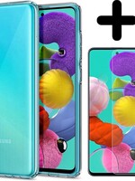 BTH BTH Samsung Galaxy A71 hoesje siliconen Met screenprotector