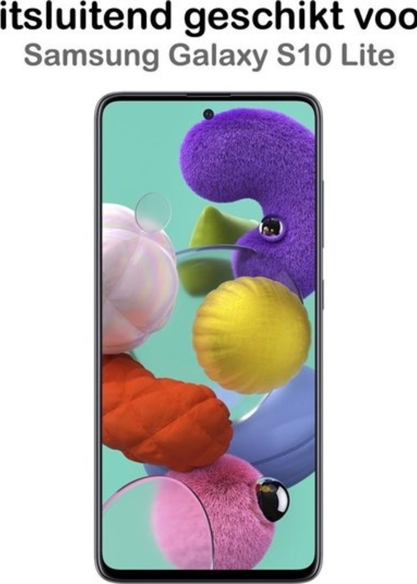 BTH Screenprotector Geschikt voor Samsung S10 Lite Screenprotector Glas Gehard Tempered Glass - Screenprotector Geschikt voor Samsung Galaxy S10 Lite Screen Protector Screen Cover - 3 PACK