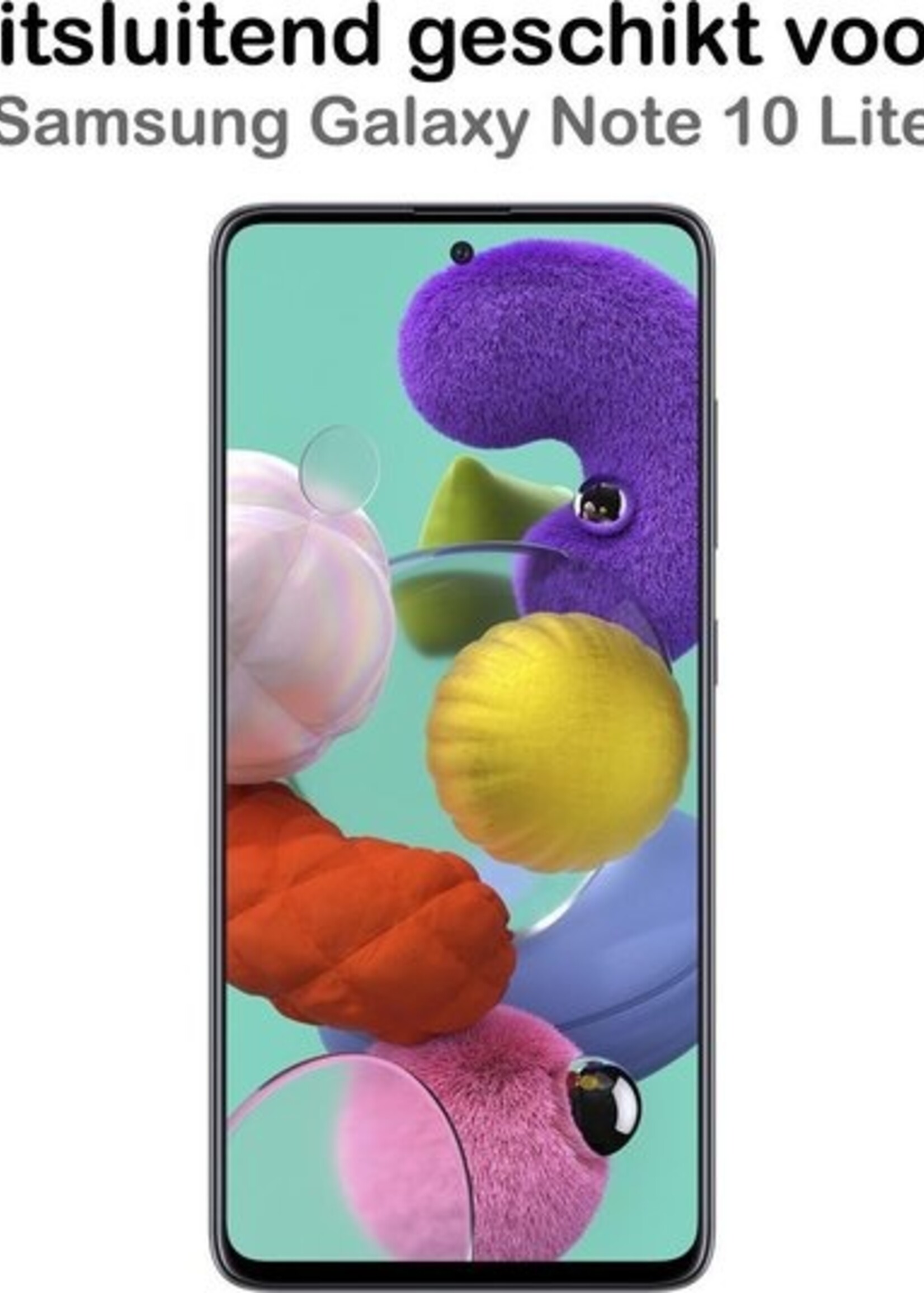 BTH Screenprotector Geschikt voor Samsung Galaxy Note 10 Lite Screenprotector Glas Gehard Tempered Glass - Screenprotector Geschikt voor Samsung Note 10 Lite Screen Protector Screen Cover