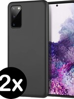 BTH BTH Samsung Galaxy S20 hoesje zwart - 2 PACK