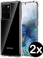 BTH BTH Samsung Galaxy S20 Plus hoesje shock proof transparant - 2 PACK