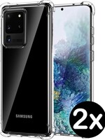 BTH BTH Samsung Galaxy S20 Ultra hoesje shock proof transparant - 2 PACK