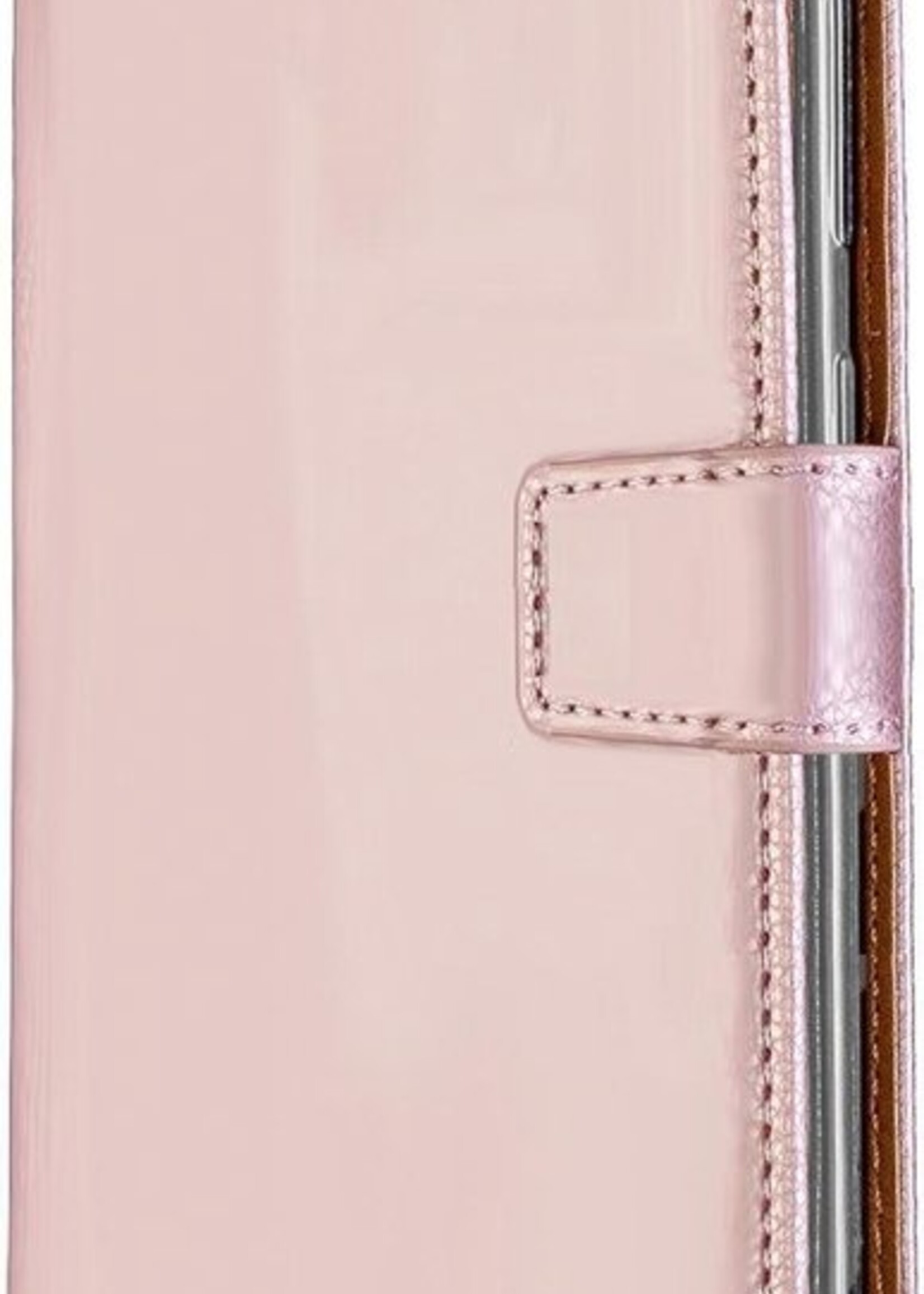 BTH Hoesje Geschikt voor Samsung Galaxy A50 Hoesje Book Case Hoes Portemonnee Cover Walletcase - Hoes Geschikt voor Samsung A50 Hoes Bookcase Hoesje - Rosé goud