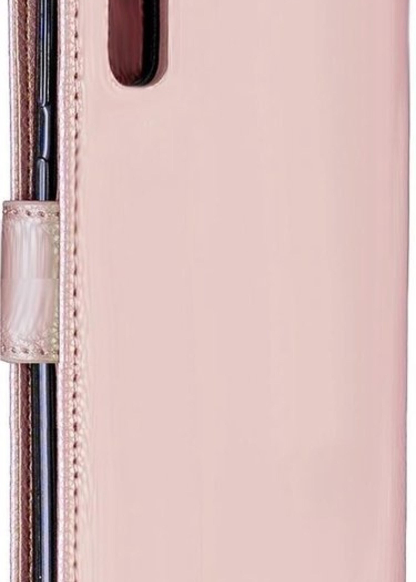 BTH Hoesje Geschikt voor Samsung Galaxy A50 Hoesje Book Case Hoes Portemonnee Cover Walletcase - Hoes Geschikt voor Samsung A50 Hoes Bookcase Hoesje - Rosé goud