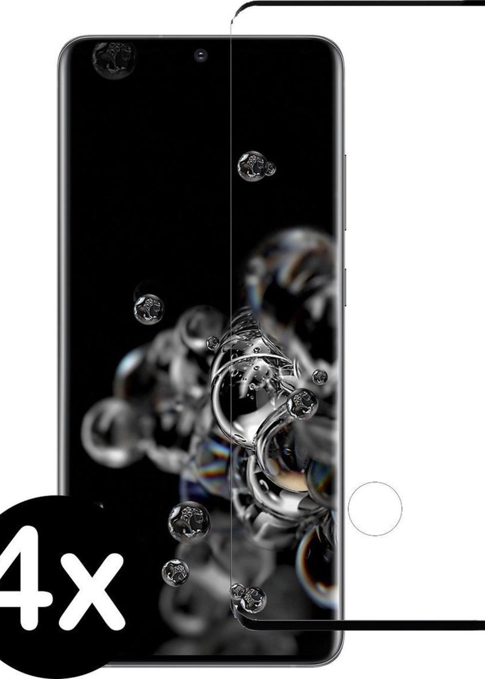 BTH Screenprotector Geschikt voor Samsung S20 Ultra Screenprotector Glas Gehard Tempered Glass - Screenprotector Geschikt voor Samsung Galaxy S20 Ultra Screen Protector Screen Cover