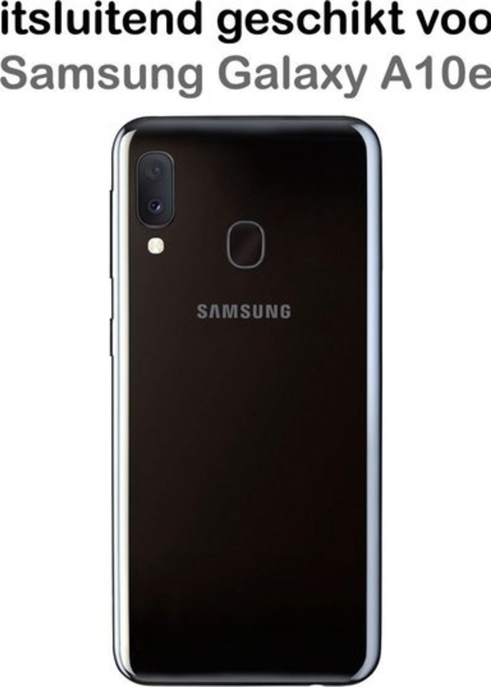 BTH Hoesje Geschikt voor Samsung A10e Hoesje Siliconen Shock Proof Case Hoes - Hoes Geschikt voor Samsung Galaxy A10e Hoes Cover Case Shockproof - Transparant