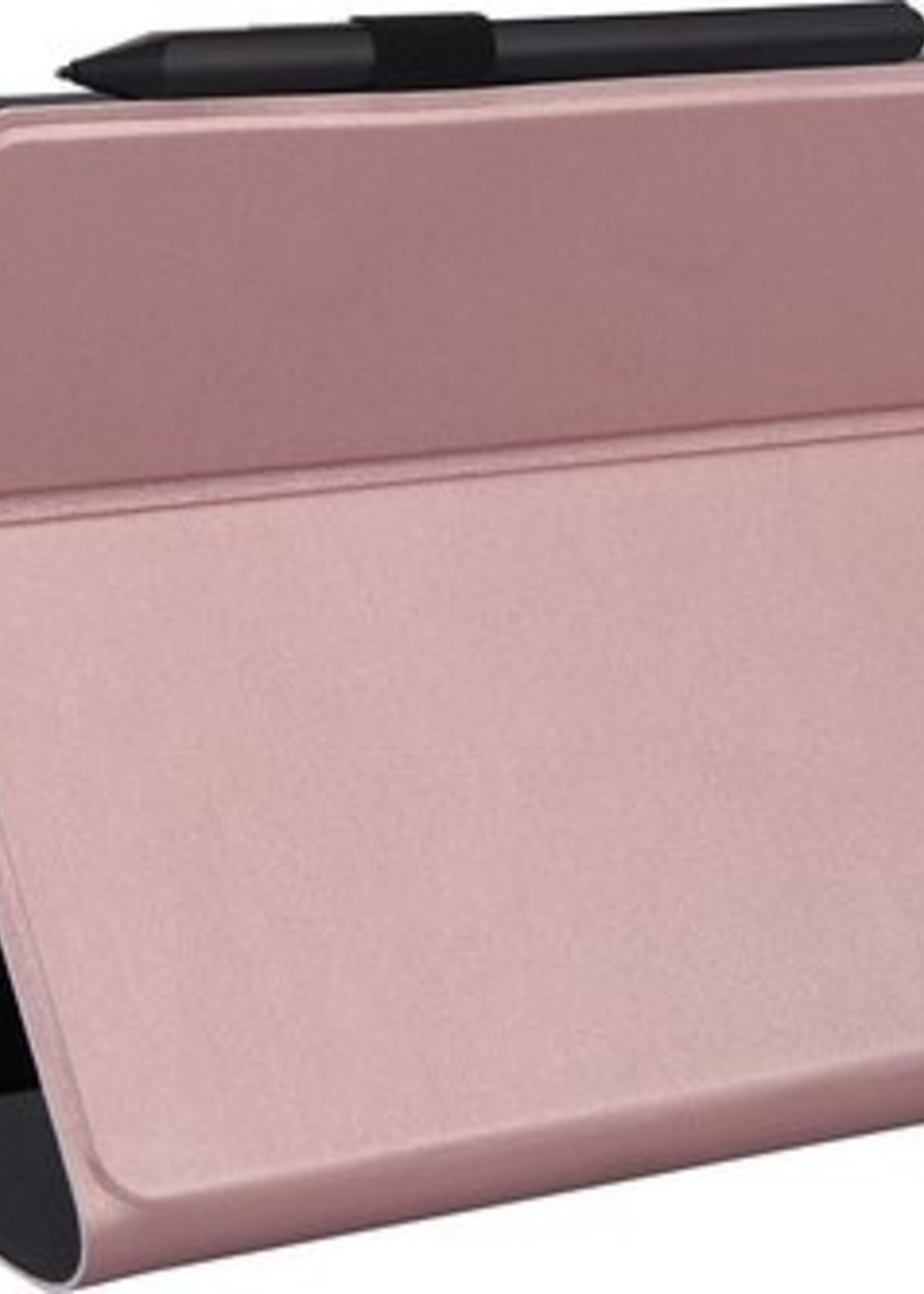 BTH Hoes Geschikt voor Samsung Galaxy Tab A 10.1 2019 Hoes Toetsenbord Hoesje Keyboard Case Cover Met Screenprotector - Hoesje Geschikt voor Samsung Tab A 10.1 (2019) Hoes Toetsenbord Case - Rosé goud