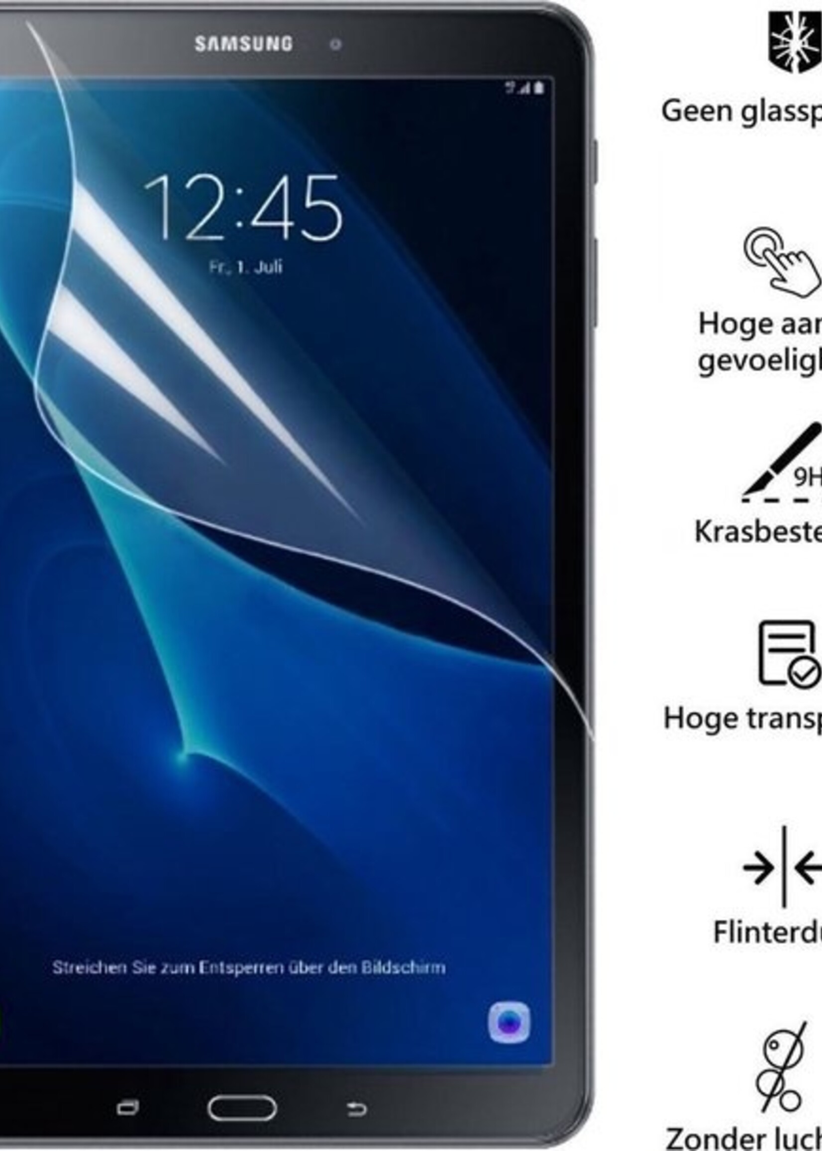 BTH Screenprotector Geschikt voor Samsung Galaxy Tab E 9.6 Screenprotector Tempered Glass Screen Protector Gehard Glas - Screenprotector Geschikt voor Samsung Tab E 9.6 2015 Screenprotector Glas