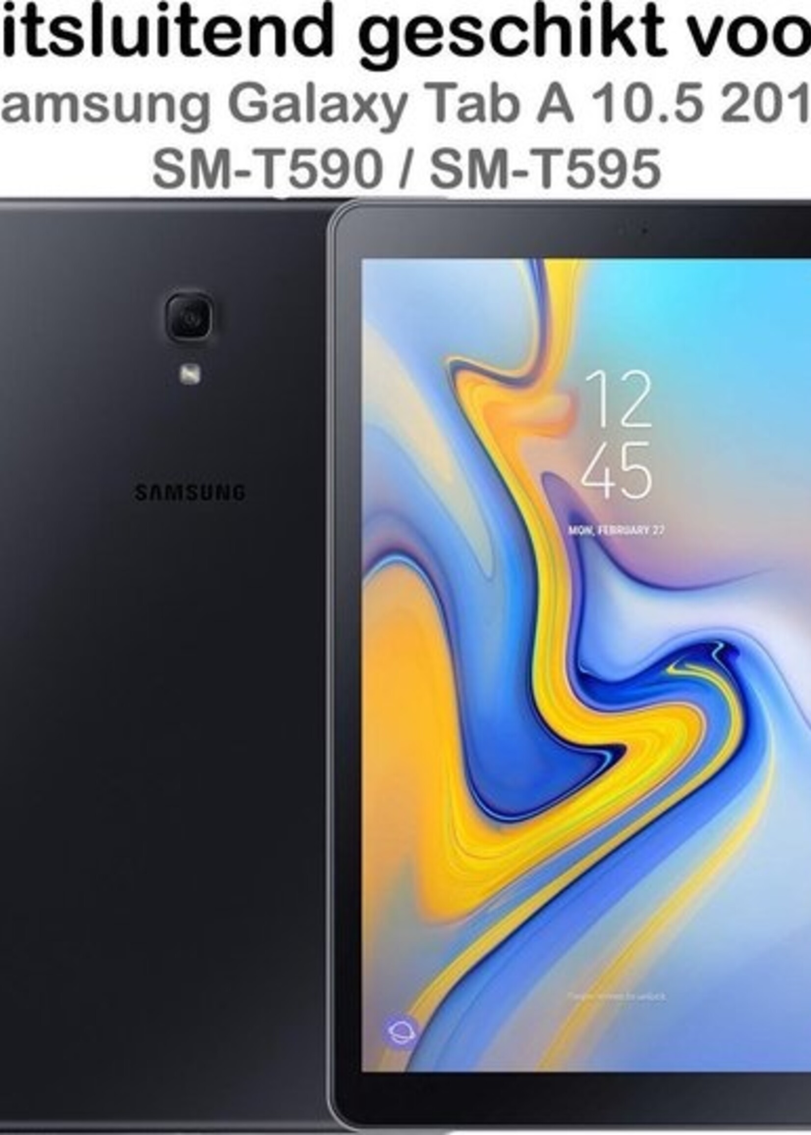 BTH Screenprotector Geschikt voor Samsung Galaxy Tab A 10.5 2018 Screenprotector Tempered Glass Screen Protector Gehard Glas - Screenprotector Geschikt voor Samsung Tab A 10.5 (2018) Screenprotector Glas