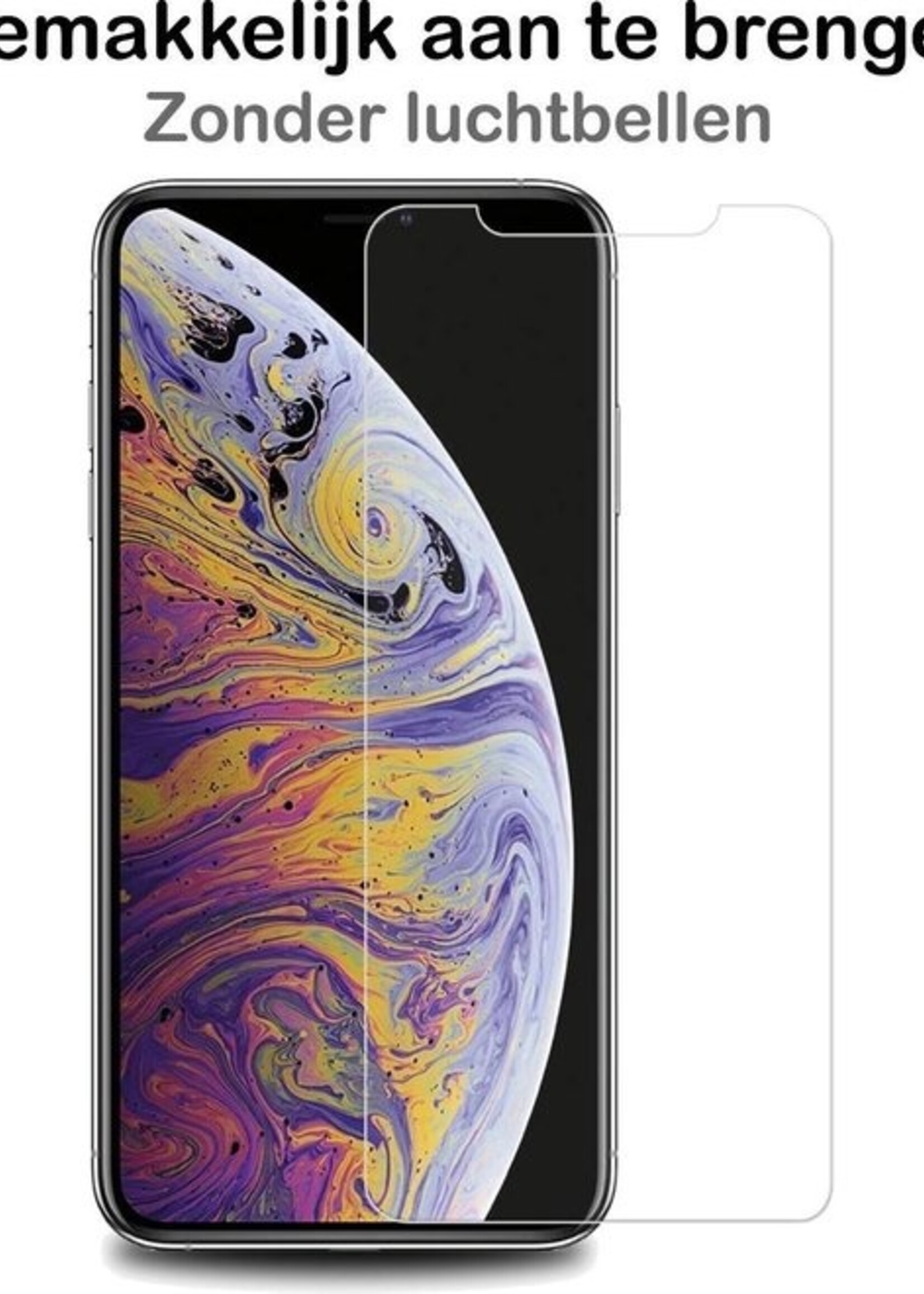 BTH Screenprotector Geschikt voor iPhone X/Xs Screenprotector Glas Gehard Tempered Glass - Screenprotector Geschikt voor iPhone X/Xs Screen Protector Screen Cover - 3 PACK
