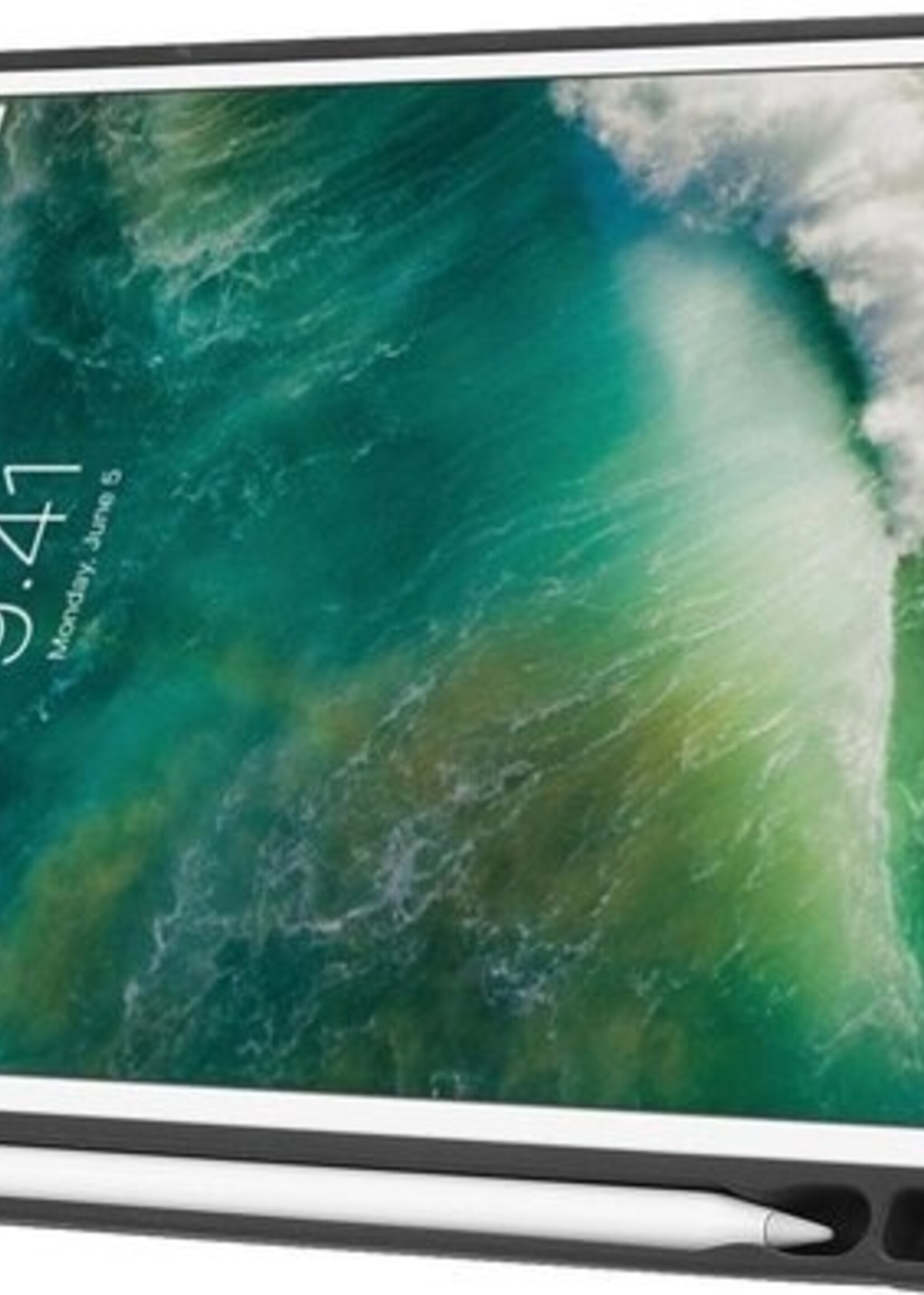 BTH Hoes Geschikt voor iPad Air 2 Hoes Book Case Hoesje Trifold Cover - Hoesje Geschikt voor iPad Air 2 Hoesje Bookcase - Wit