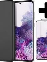 BTH BTH Samsung Galaxy S20 hoesje zwart met screenprotector