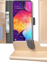 BTH BTH Samsung Galaxy A50 Bookcase - Goud