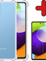 BTH BTH Samsung Galaxy A52 hoesje shock proof Met screenprotector