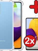 BTH BTH Samsung Galaxy A52 hoesje shock proof Met 2x screenprotector