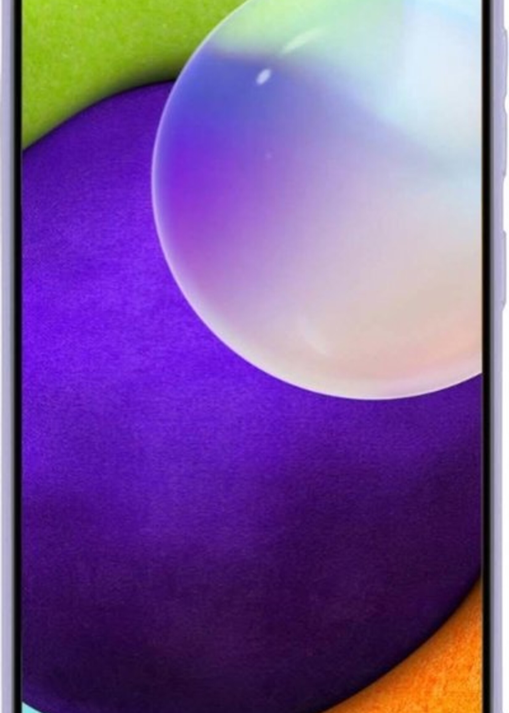 BTH Hoesje Geschikt voor Samsung A52 Hoesje Siliconen Case Hoes Met 2x Screenprotector - Hoes Geschikt voor Samsung Galaxy A52 Hoes Cover Case - Lila
