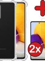BTH BTH Samsung Galaxy A72 hoesje shock proof Met 2x screenprotector