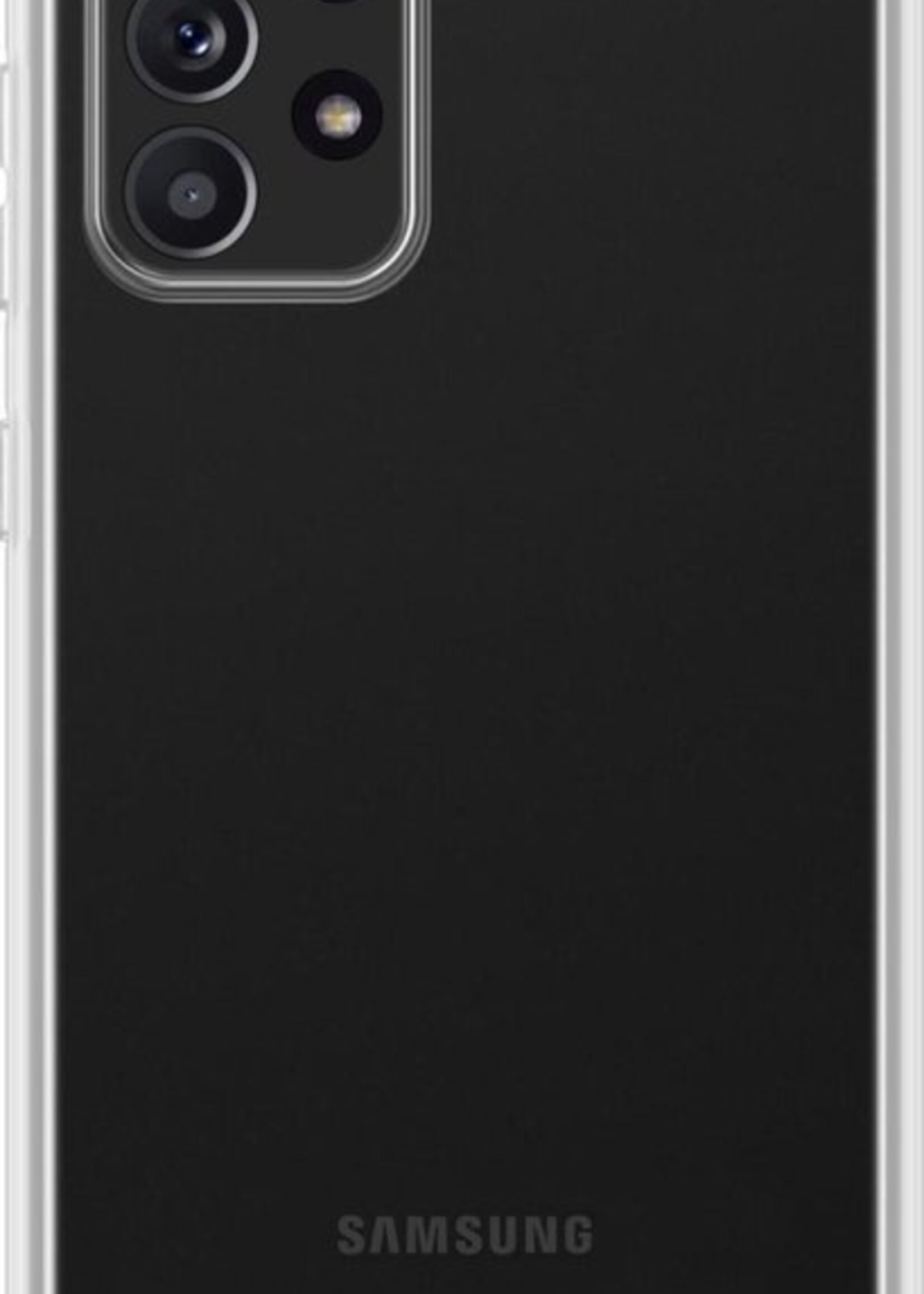 BTH Hoesje Geschikt voor Samsung A72 Hoesje Siliconen Case Hoes Met 2x Screenprotector - Hoes Geschikt voor Samsung Galaxy A72 Hoes Cover Case - Transparant
