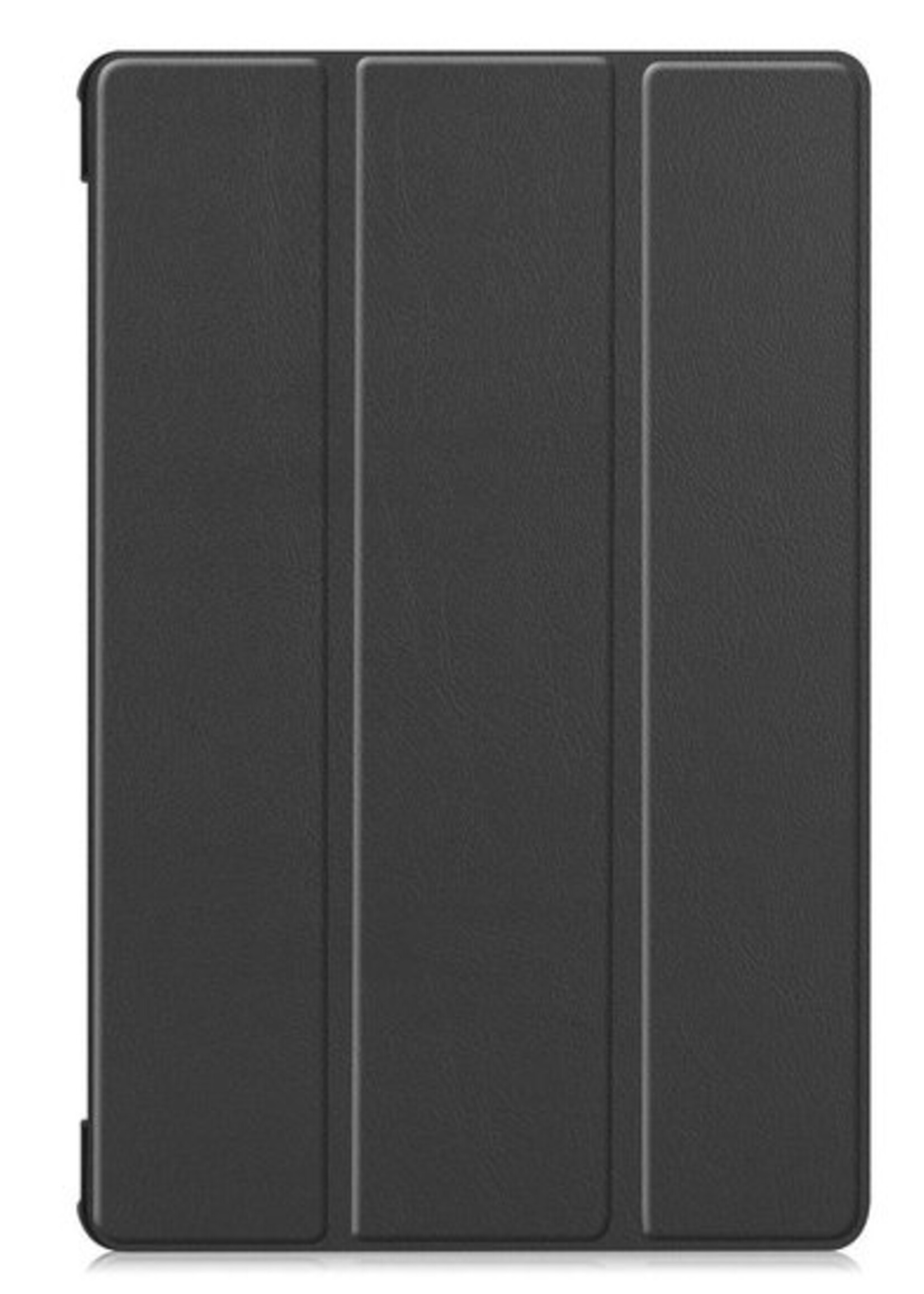 BTH Hoes Geschikt voor Samsung Galaxy Tab S6 Hoes Book Case Hoesje Trifold Cover - Hoesje Geschikt voor Samsung Tab S6 Hoesje Bookcase - Zwart