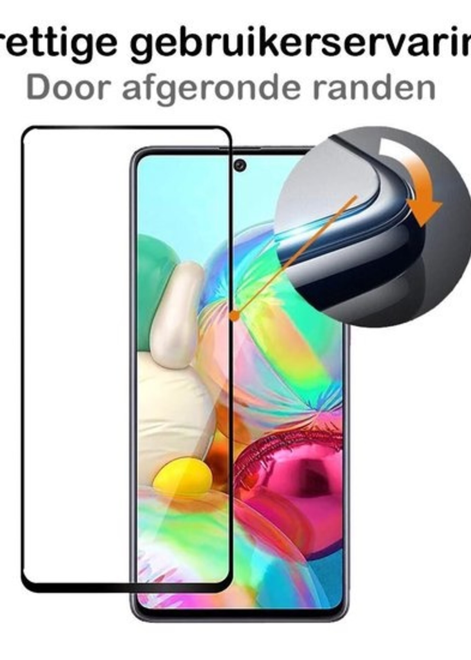 BTH Screenprotector Geschikt voor Samsung S10 Lite Screenprotector Glas Gehard Tempered Glass Full Cover - Screenprotector Geschikt voor Samsung Galaxy S10 Lite Screen Protector Screen Cover - 3 PACK