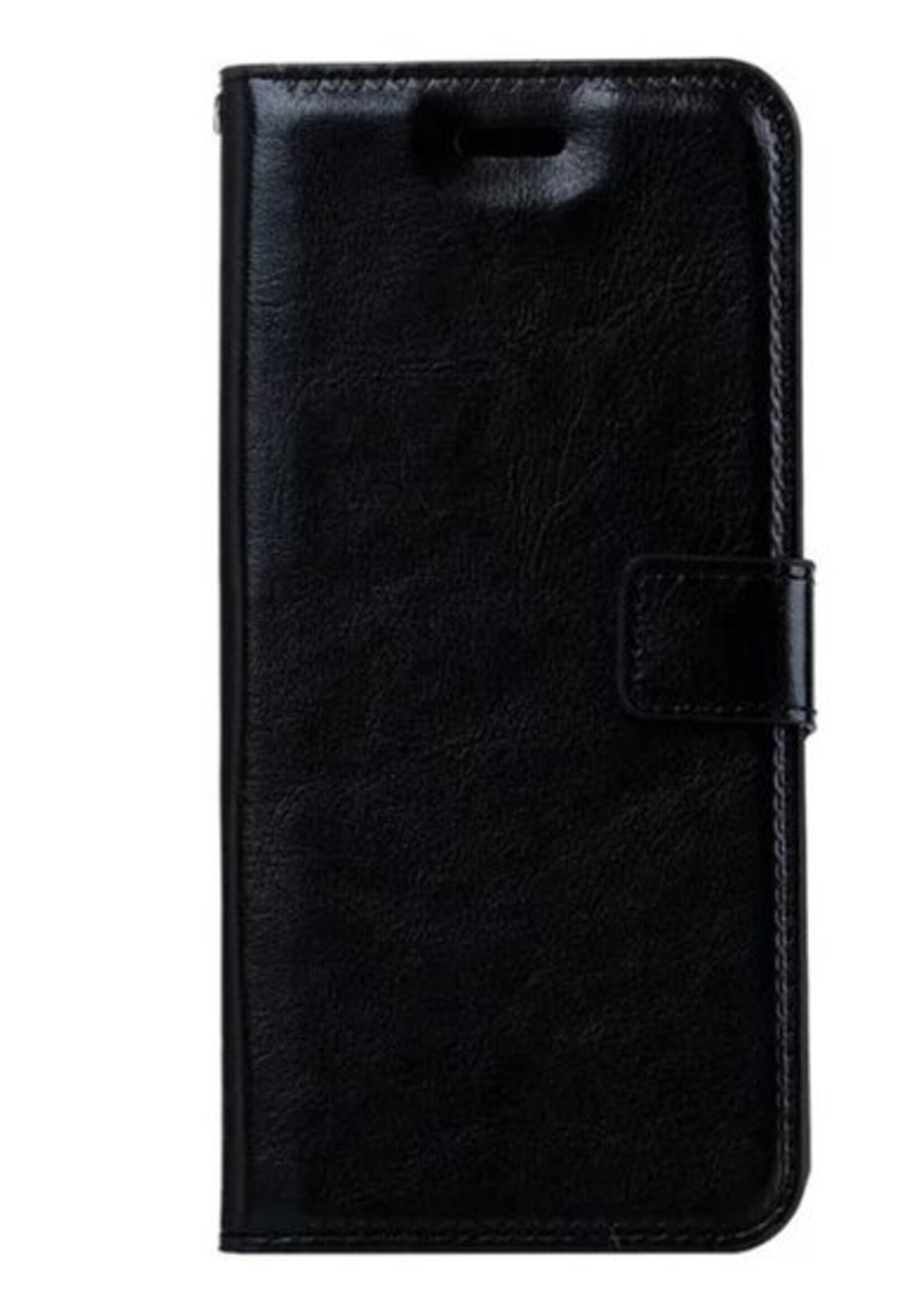 BTH Hoesje Geschikt voor iPhone SE 2020 Hoesje Book Case Hoes Portemonnee Cover Walletcase - Hoes Geschikt voor iPhone SE (2020) Hoes Bookcase Hoesje - Zwart
