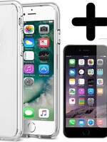 BTH BTH iPhone SE 2020 hoesje siliconen met screenprotector - Transparant